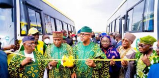 Mass Transit: Abiodun unveils Wifi enabled buses, says water taxies coming