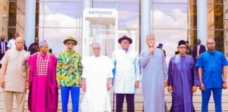 PDP Presidential Consultation Visit: Gov. Diri Receives Tambuwal, Bala, Saraki, Anyim in Govt.House