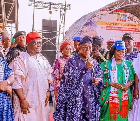 Osun APC welcomes Omisore with fanfare to State