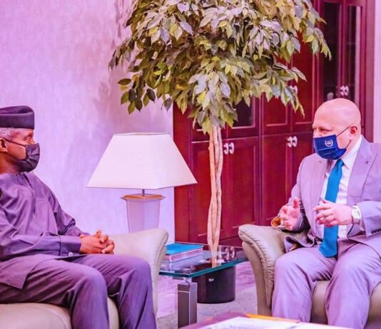 Osinbajo receives ICC prosecutor at Aso Villa, commends proposed reforms at International Court