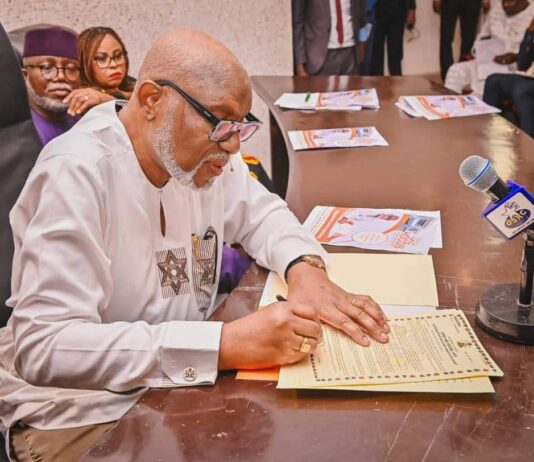 HOCOS: Gov Akeredolu flags off distribution of newly digitised C-of-O