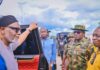 Owo Attack: Gov Akeredolu in Owo, receives brief from head of security agencies