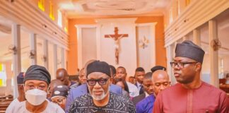 Aregbesola, Makinde in Owo, condemn terror attack