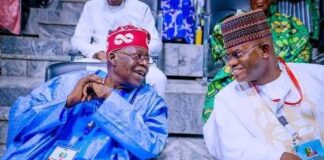 Governor Yahaya Bello congratulates Tinubu on emergence as APC Presidential flagbearer