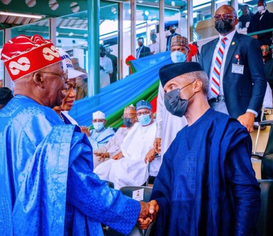 Osinbajo congratulates Asiwaju Tinubu on his victory at APC Presidential election