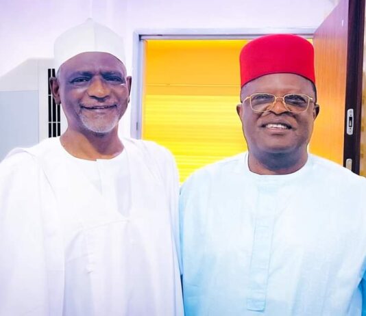 Governor Umahi visits Education Minister, Mallam Adamu