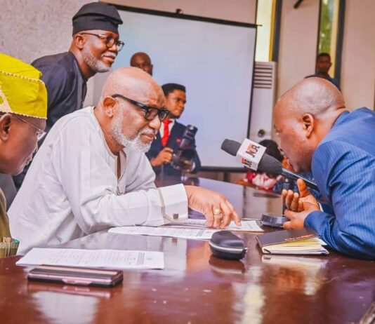 We are committed to delivery of good governance for improved Human Capital Development – Akeredolu
