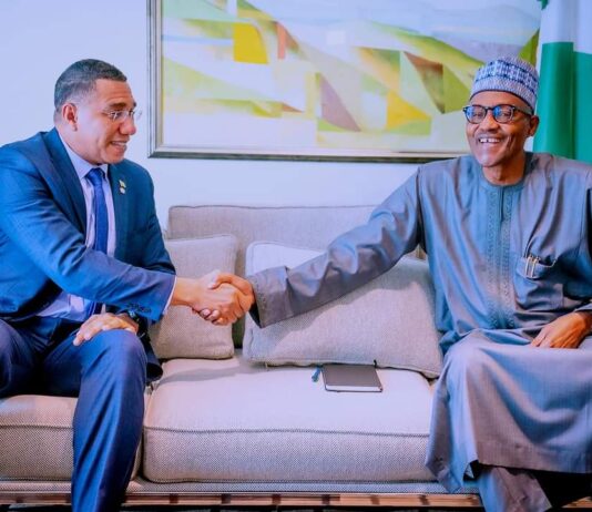President Buhari extols Nigeria, Jamaica relations