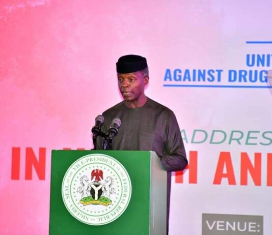 Nigeria is winning war against drug abuse – Osinbajo