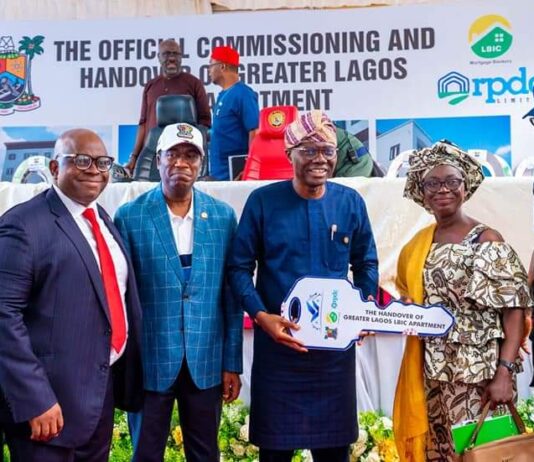 Sanwo-Olu hands over 48 unit of Greater Lagos LBIC apartments in Agege