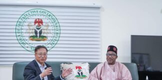 Governor Bala holds bilateral discussions with Chinese Ambassador to Nigeria
