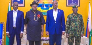 Gov. Diri Receives Sylva, CDS, NNPC GMD in Govt. House