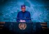 President Buhari Addresses UNGA, Calls For Debt Cancellation