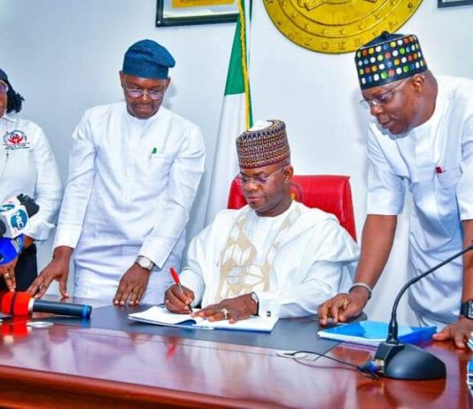 Gov. Bello signs four bills into law