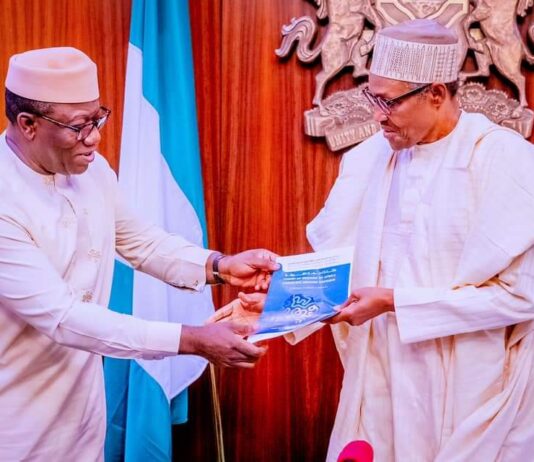 President Buhari congratulates Fayemi, NGF on election as FORAF President