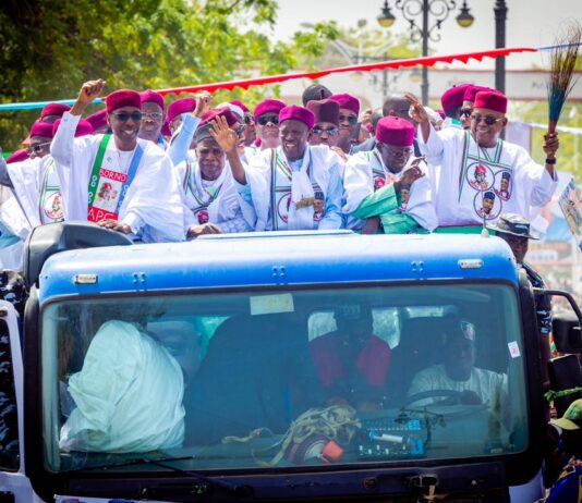 In massive solidarity, residents lockdown Maiduguri for Tinubu, Shettima