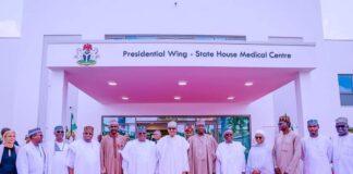 President Buhari Unveils State-of-the-art Medical Centre at Presidential Villa