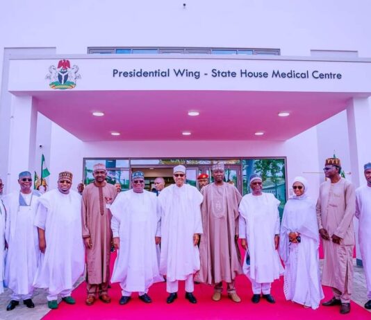 President Buhari Unveils State-of-the-art Medical Centre at Presidential Villa