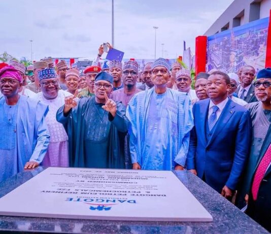 President Buhari Inaugurates Dangote Refinery, Calls It Game Changer For Nigeria’s Economy