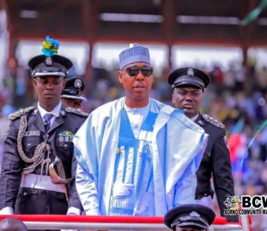 Zulum Sworn In, Thanks Citizens For Re-Electing Him