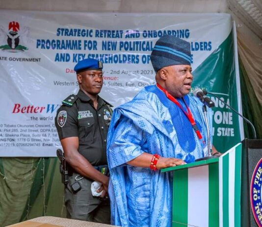 Executive Retreat: Governor Adeleke Reaffirms Five Point Agenda, Tasks Commissioners, Advisers on Good Governance