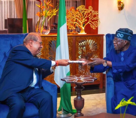 President Tinubu Arrives India, Heads Straight Into Top-Level Investment Meeting With Hinduja Chairman After 15 Hour Journey