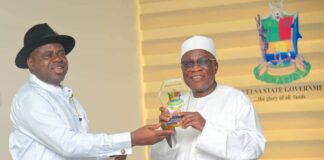 Courtesy Visit: Gov. Diri Receives Niger Delta Minister, Momoh In Govt. House