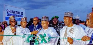 100 Days: VP Shettima unveils 3 schools, health centre built by Governor Zulum