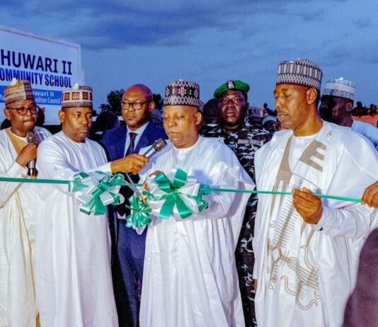 100 Days: VP Shettima unveils 3 schools, health centre built by Governor Zulum