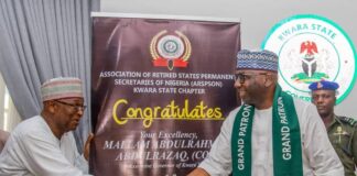 Kwara Retired Permanent Secretaries Name Governor AbdulRazaq Grand Patron