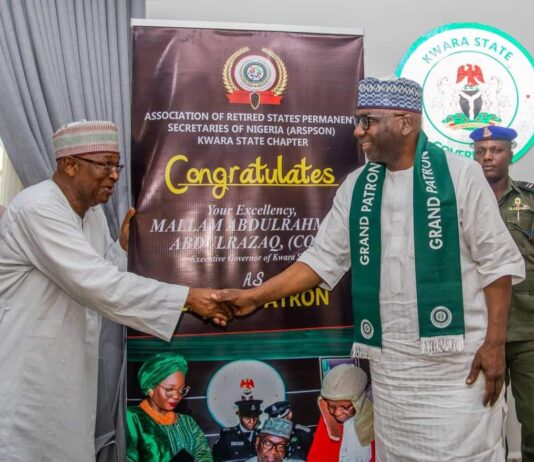 Kwara Retired Permanent Secretaries Name Governor AbdulRazaq Grand Patron