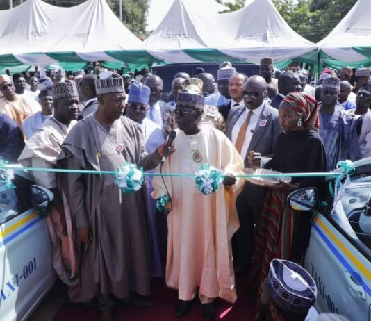 Fuel Subsidy: Tinubu commissions Zulum’s 107 electric/gas buses, taxis