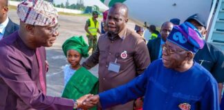 President Tinubu Arrives Lagos For Christmas