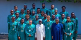 President Tinubu Rewards Super Eagles With National Award, Plots Of Land, Flats In FCT