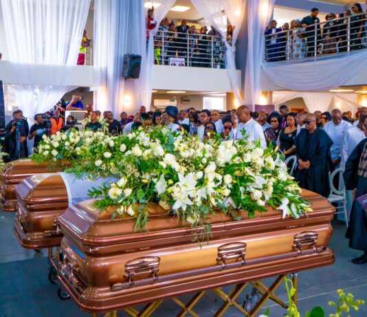 Late Access Bank CEO Herbert Wigwe, Wife, Son Laid to Rest in Emotional Funeral Ceremony