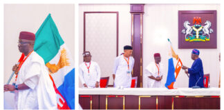 President Tinubu Endorses APC’s Senator Okpebholo as Edo State Governorship Candidate, Presents Party Flag