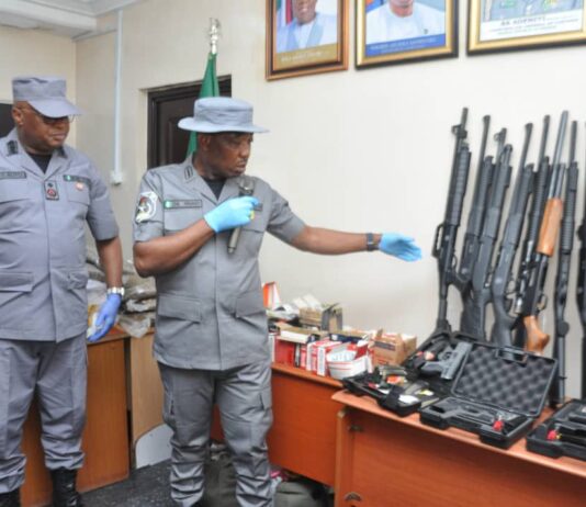 Nigeria Customs Seize N557M Ammunition Concealed in Garri Sacks, Smugglers Evade Capture