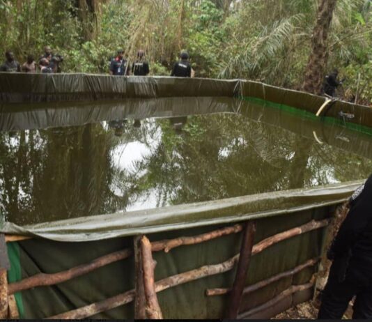 Massive Illegal Oil Refining Site Uncovered in Rivers State, 5 Suspects Arrested