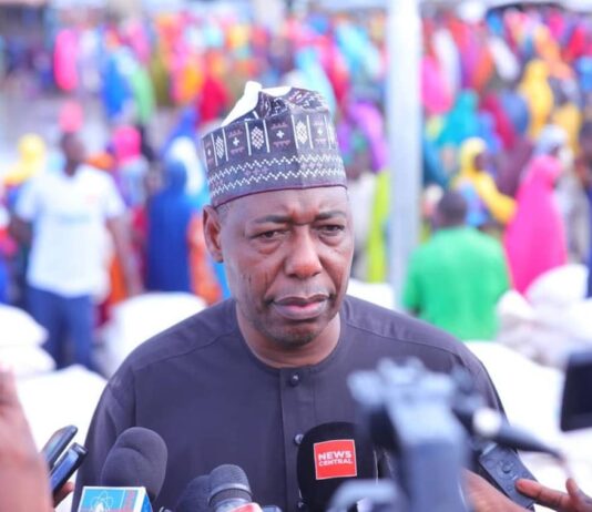 Zulum shares FG’s food relief to 10,000 families in Mafa