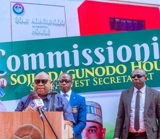 Governor Adeleke Advocates Unity at Opening of South West PDP Secretariat