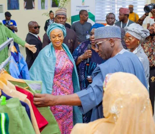Gov Abdulrazaq putting Kwara youth to productive enterprise, First Lady Tinubu says on visit to Garment Factory