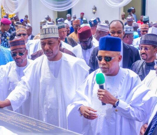 VP Shettima Commissions New Borno Governor’s Office Complex, Clinic, four others