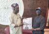 APC UK Chairman Tunde Doherty Presents Official Campaign Regalia to Edo Governor